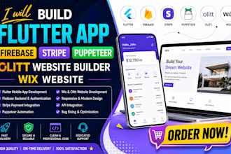 build firebase flutter stripe puppeteer flutter app olitt website builder wix