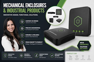 model mechanical enclosures for industrial consumer products design in autocad
