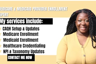 do credentialing for medicare, medicald with provider enrollment for healthcare