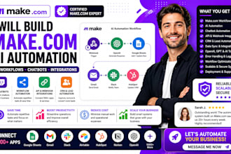 build make com ai automation make com chatbot make com integration workflow