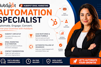 build complete hubspot sales funnel and marketing automation