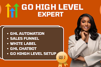 setup gohighlevel CRM, automation, workflows, and sales funnels