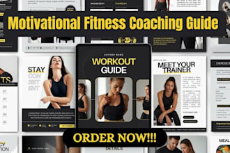 create motivational fitness coaching guide, nutritionist program PDF