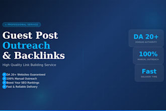 do guest post outreach and build high quality backlinks