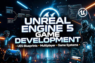 do unreal engine game development, develop unreal engine game, ue5 blueprints