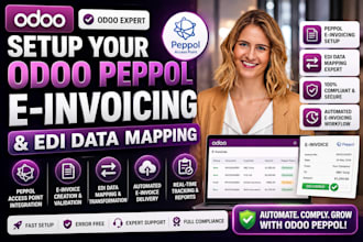 setup your odoo peppol e invoicing and edi data mapping