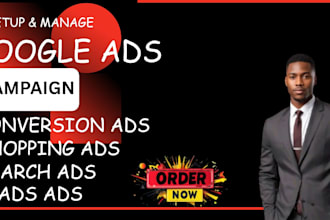 setup and manage your google ads, adwords, PPC ad campaigns,PPC ads marketing