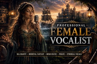 sing sea shanty, medieval fantasy, folk, irish celtic, pirate, etheareal vocal