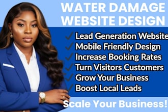 build a water damage, restoration, plumbing, emergency lead generation website