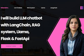 build llm chatbot with langchain, rag system, and llama