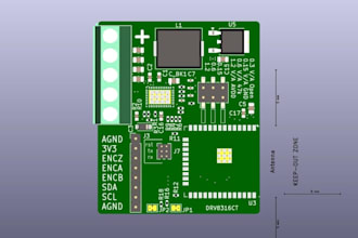 design esp32 pcb, schematic, kicad layout, iot circuit and arduino pcb