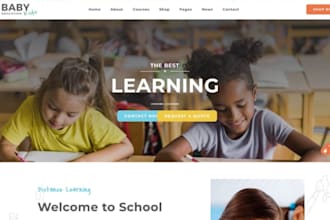design daycare, preschool, childcare and kindergarten website