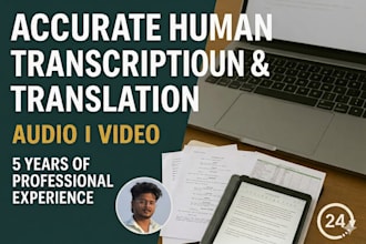 accurately transcribe audio or video to text