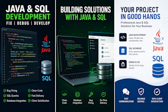 fix, debug and develop java and sql applications