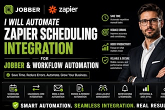 automate zapier scheduling integration for jobber and workflow automation