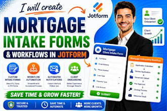 create mortgage client intake forms and workflows in jotform