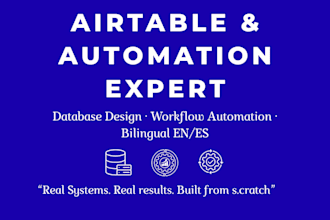 set up your airtable database and automate your workflows