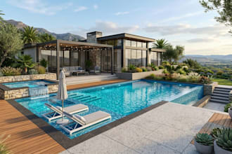 design 2d and 3d pool permit and  pool construction drawings