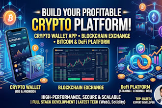 build crypto wallet app blockchain exchange bitcoin defi platform