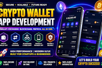 develop crypto wallet app crypto exchange blockchain decentralized fintech app