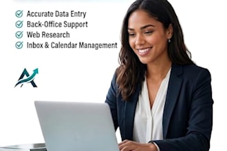 be your professional virtual assistant for data entry and back office