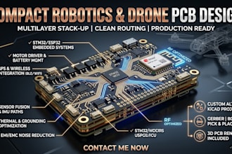 design compact multilayer pcb for robotics drone and automation project circuits