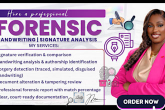 be your forensic document analyst, real or forged signature or handwriting
