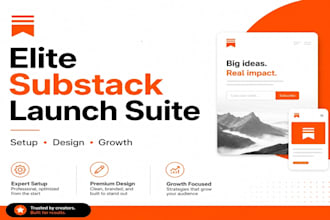setup substack account fully design substack manage substack newsletter setup