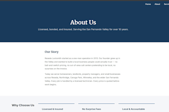 build a multi page website for your local business