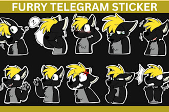 design nsfw furry stickers furry telegram stickers animated discord stickers gif