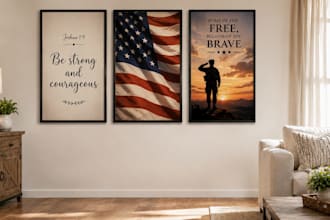 design custom faith and patriotic printables for your home or church