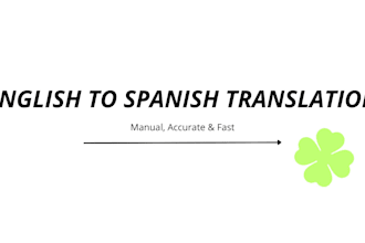 be your professional spanish translator and proofreader