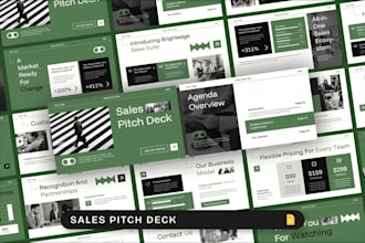 create sales marketing pitch deck pesentation for startups and business funding