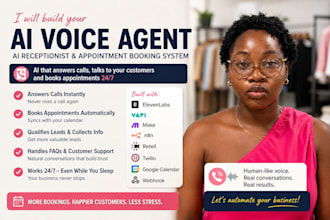 build a low latency ai receptionist voice agent for calls and bookings