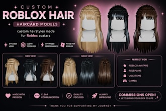 create a custom roblox hair
