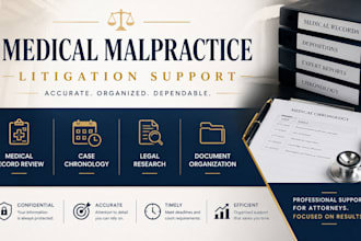 summarize and organize medical records for malpractice cases
