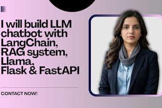 build llm chatbot with langchain, rag system, and llama