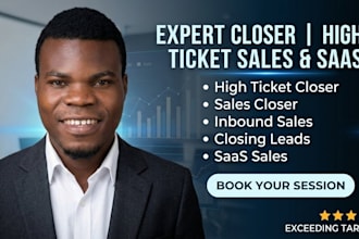 be your high ticket sales closer for inbound leads
