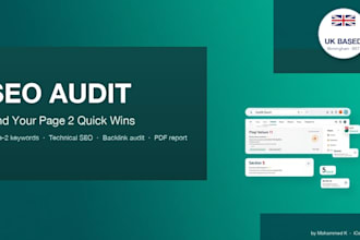 audit your SEO and find your page 2 quick wins, UK based