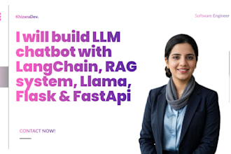 build llm chatbot with langchain, rag system, and llama