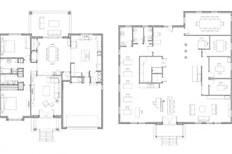 do residential and commmercial floorplan designed for permit and construction