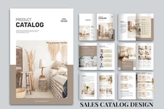 design editable retail business promotional sales marketing product catalog
