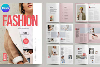 design promotional editorial style product catalog for fashion clothing startup
