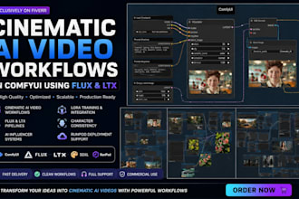 create cinematic ai video workflows in comfyui using flux and ltx runpod setup