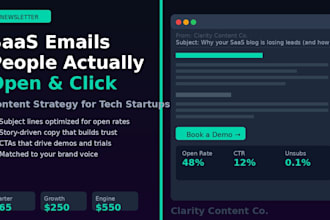 write saas email newsletters and content strategy your subscribers will love