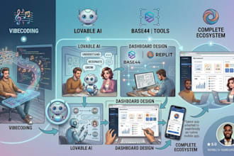 build ai website with vibecoding using lovable base44 replit