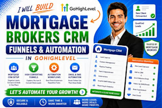 build mortgage broker crm funnels and automation in gohighlevel