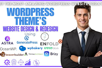 design redesign wordpress theme website using astra generatepress enfold oceanwp