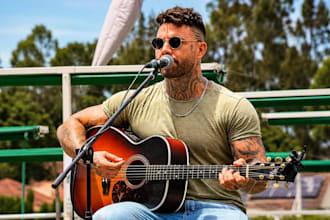 be indie rock male singer songwriter custom acoustic guitar indie pop male vocal