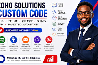 zoho cliq zoho deluge creator custom code survey zoho crm marketing automation